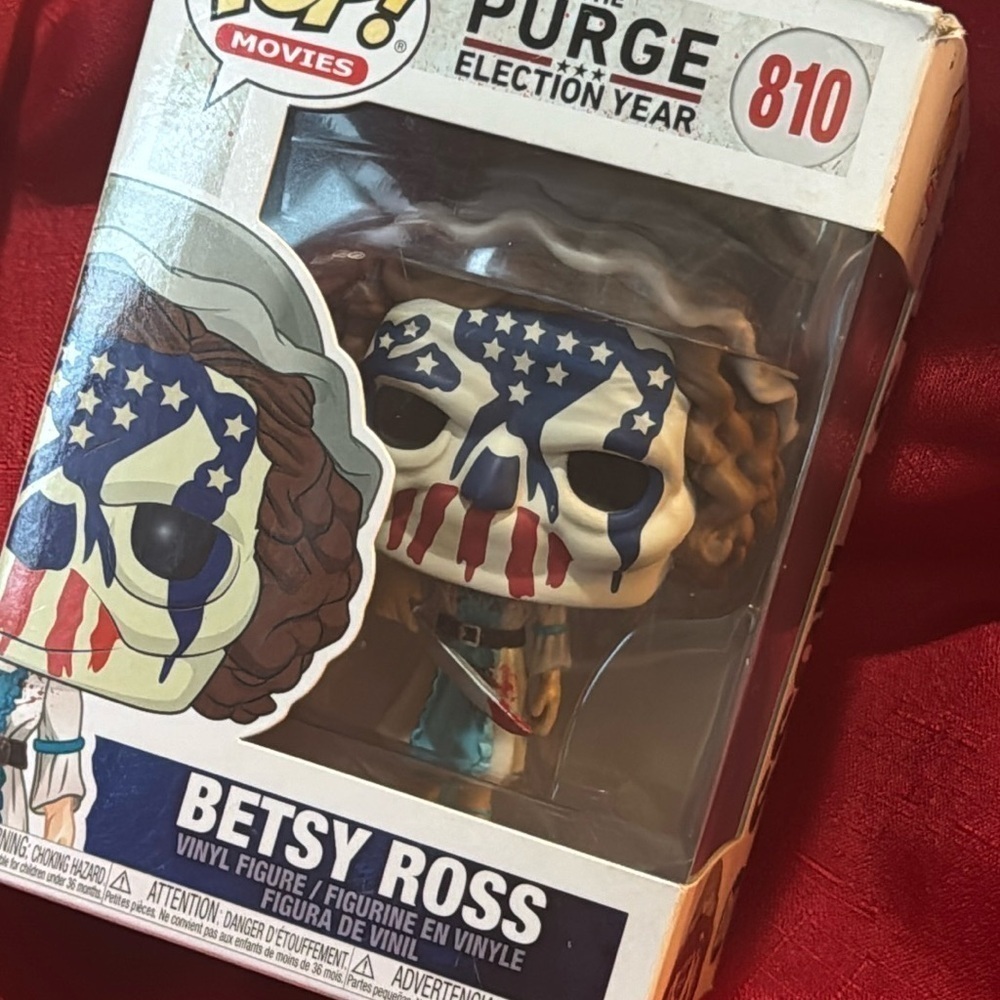 FUNKO POP MOVIES "The Purge "  BETSY ROSS #810